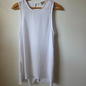 EUC SHOW ME YOUR MUMU WHITE LONG TANK TOP SIZE SMALL